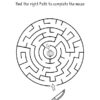 Easy Maze Pack 4 - Shapes , Knife and Onion Maze, free printable downloads for kids