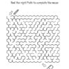 Medium Maze Pack 1 - Shapes , Pencil and Rubber Maze, free printable downloads for kids