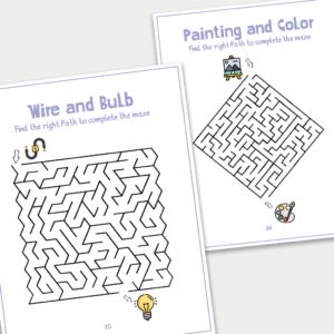 medium maze pack , 10 free printable downloadable shapes worksheets for kids