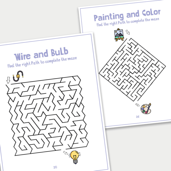 medium maze pack , 10 free printable downloadable shapes worksheets for kids