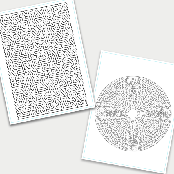 Download Free Printables Hard Maze for kids and adults
